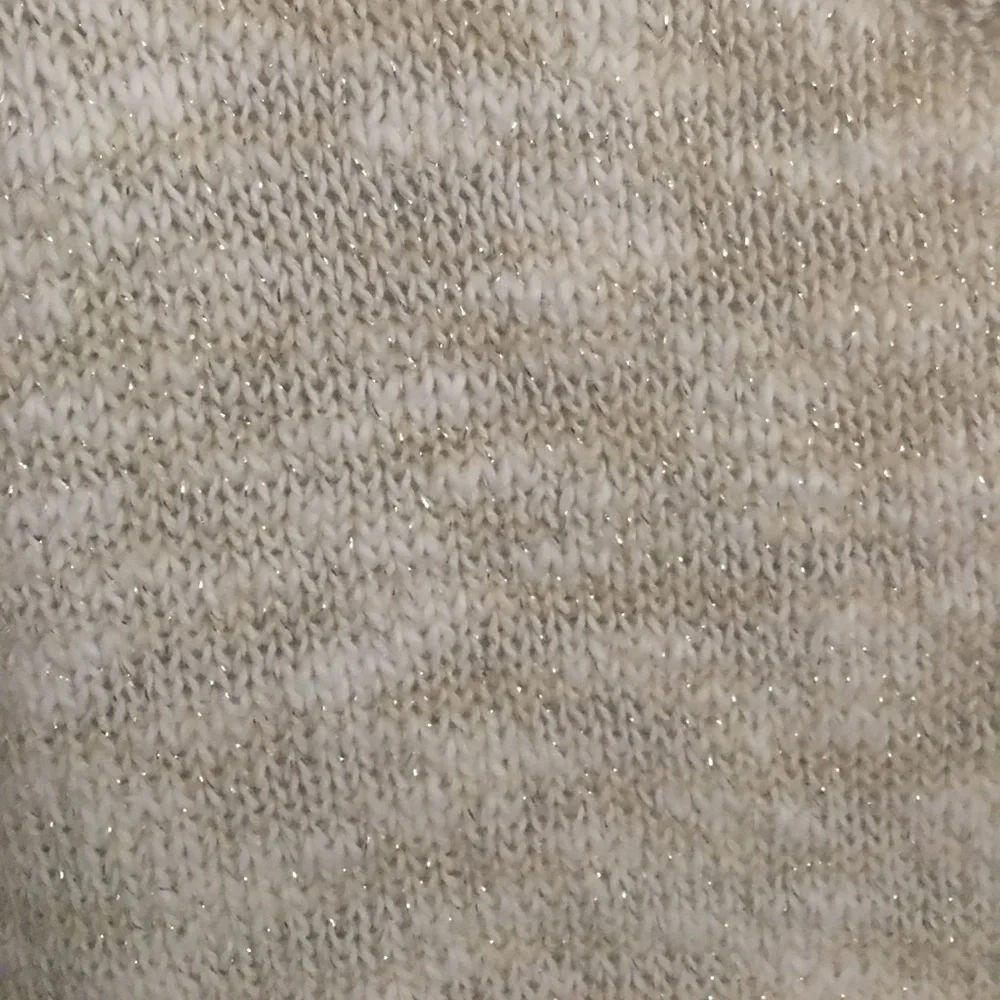 2/$25 ⬇️ Listing Justice Girl’s Open Work Cream Metallic Fringe Trimmed Sweater